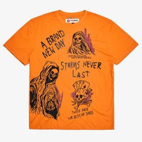 BRAND NEW DAY TEE - BURNT ORANGE