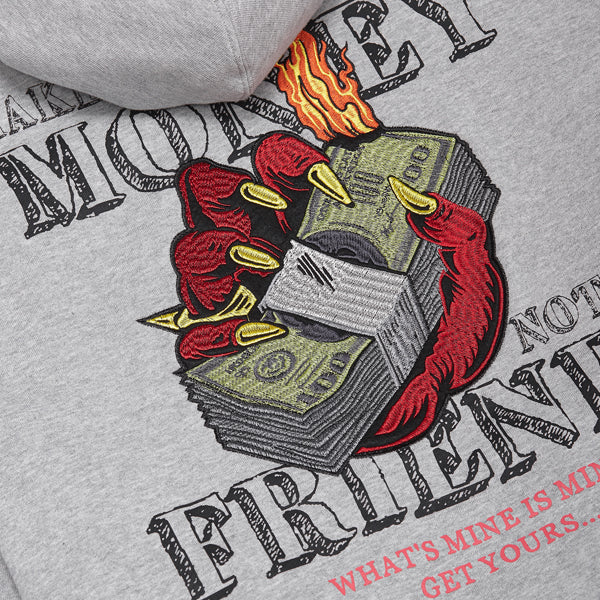 HAKOBU HOODIE - HTHR GREY