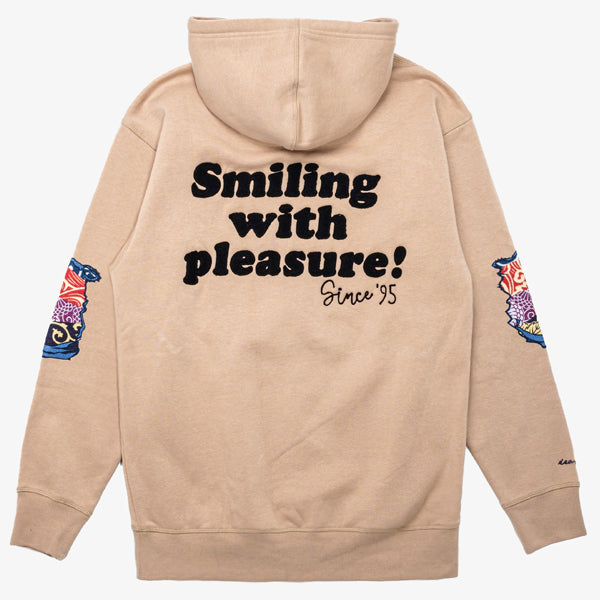WITH PLEASURE HOODIE - KHAKI