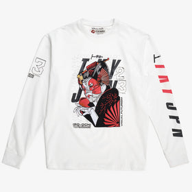 TKY FUTURISM LONG SLEEVE TEE - WHITE