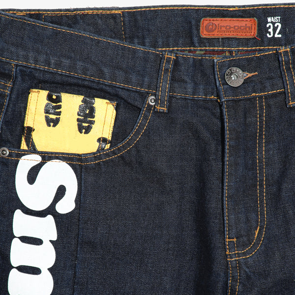 PIECED SMILES JEAN - RAW INDIGO