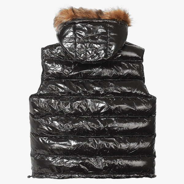 FOROWA BUBBLE VEST - BLACK