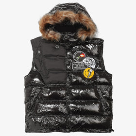 FOROWA BUBBLE VEST - BLACK