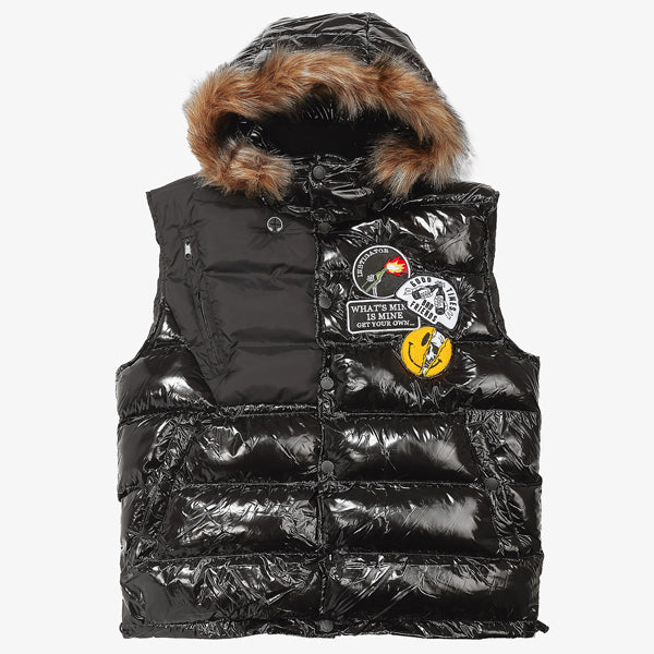 FOROWA BUBBLE VEST - BLACK