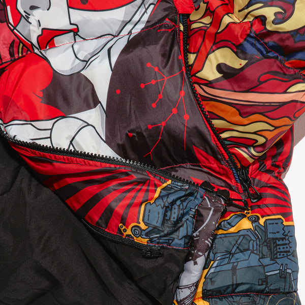 VISUAL FUTURISM BUBBLE JACKET - MULTI