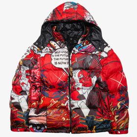 VISUAL FUTURISM BUBBLE JACKET - MULTI